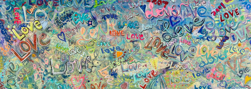 All the Loves Graffiti Love  -White glossy mug